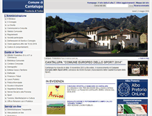 Tablet Screenshot of comune.cantalupa.to.it